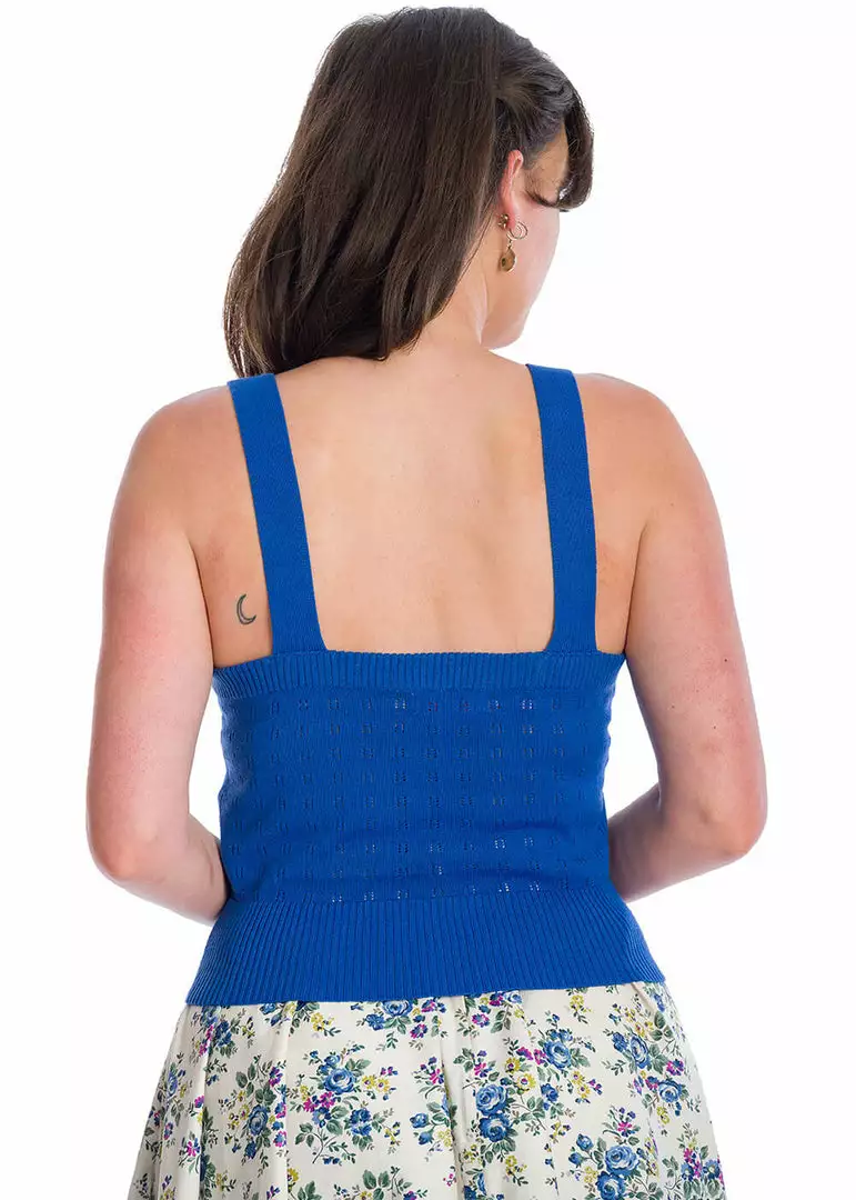 Banned Dora Strap 50's Top Blue 5 Banned Dora Strap 50's Top Blue