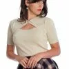 New In Banned Beth 40's Top Ivory