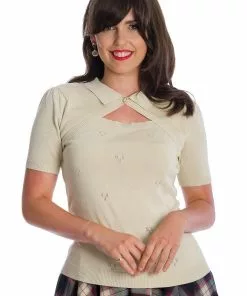 New In Banned Beth 40's Top Ivory