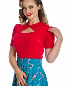 Banned Beth 40's Top Red New In