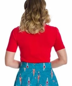 Banned Beth 40's Top Red New In 9 Banned Beth 40's Top Red New In