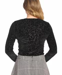 Banned Evening Rose 50's Top Black New In 8 Banned Evening Rose 50's Top Black New In