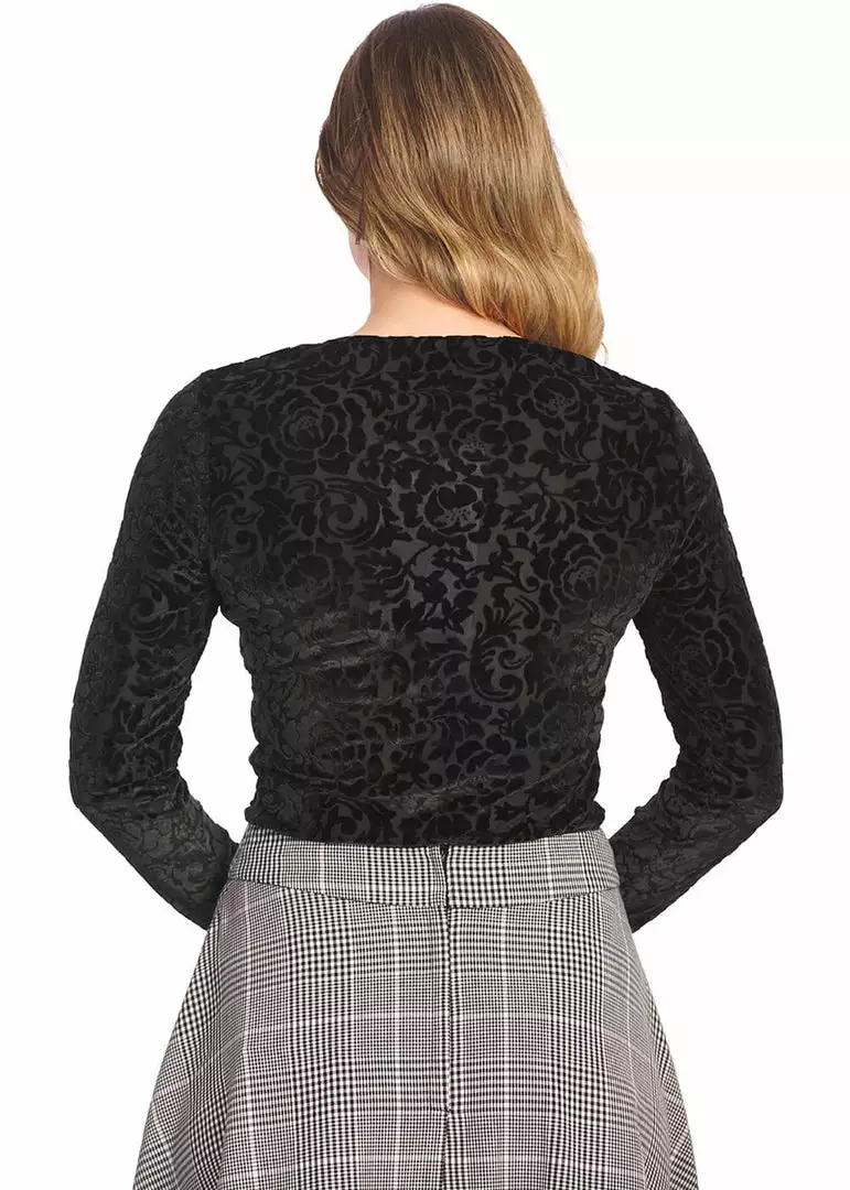 Banned Evening Rose 50's Top Black New In 5 Banned Evening Rose 50's Top Black New In