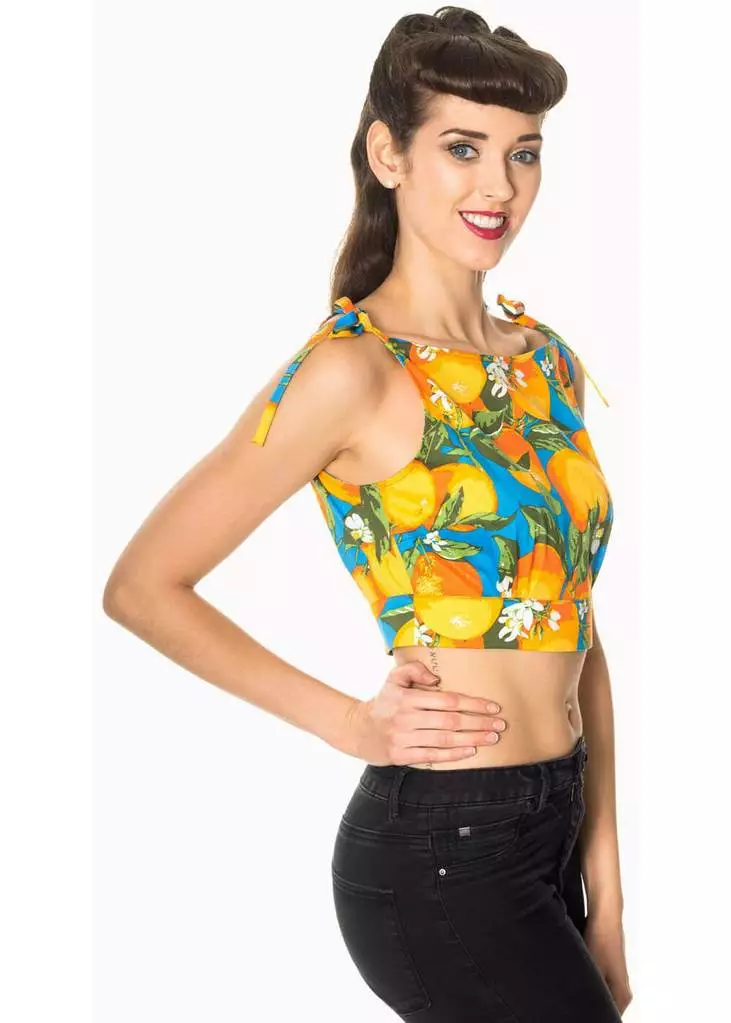 Banned Lane Way Lemons Korte Top New In 4 Banned Lane Way Lemons Korte Top New In