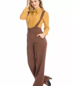 Banned Her Favorites 40's Trousers Brown New In 9 Banned Her Favorites 40's Trousers Brown New In