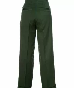 Banned Adventures Ahead 40's Trousers Dark Green New In