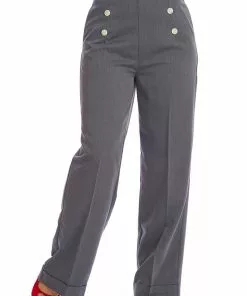 New In Banned Adventures Ahead 40's Trousers Grey