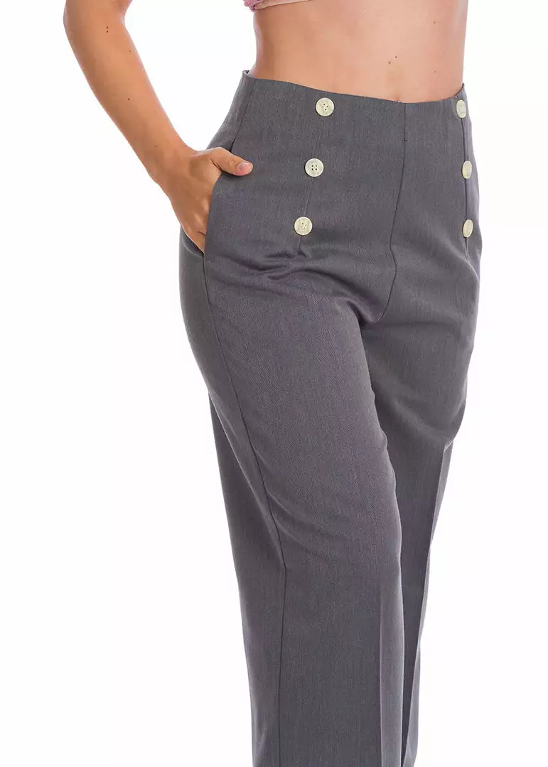 New In Banned Adventures Ahead 40's Trousers Grey 4 New In Banned Adventures Ahead 40's Trousers Grey