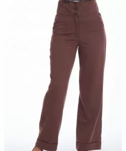 Banned Girl Boss 40's Trousers Brown