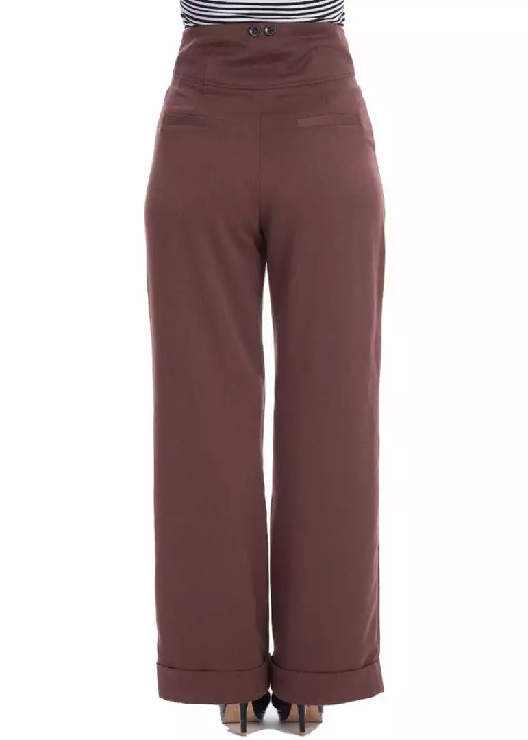 Banned Girl Boss 40's Trousers Brown 6 Banned Girl Boss 40's Trousers Brown