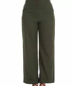 Banned Girl Boss 40's Trousers Green New In