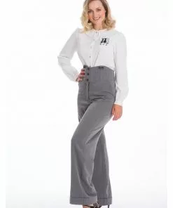 Banned Girl Boss 40's Trousers Grey