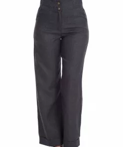 Banned Sassy 40's Trousers Grey