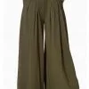 Banned Indiana 70's Palazzo Trousers Green New In