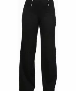 Banned Stay Awhile Sailor 40's Pants Black