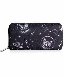 Banned Space Cat Wallet Black New In