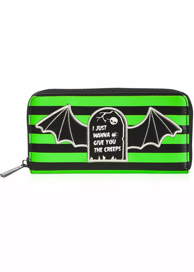 Banned Give You The Creeps Wallet Green 3 Banned Give You The Creeps Wallet Green