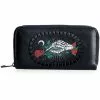 Banned Ishtar Skeleton Rose Wallet Black 2 Banned Ishtar Skeleton Rose Wallet Black