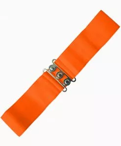 New In Banned Elastic 50's Belt Orange