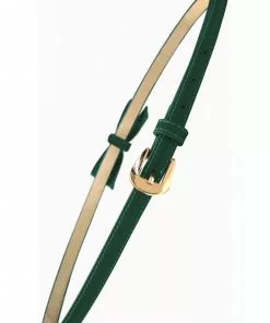 Banned Gold Rush 50's Laquer Belt Forest Green New In