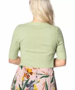 New In Banned Overload 50's Cardigan Olive Green