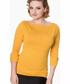 Banned Addicted 50’s Sweater Mustard