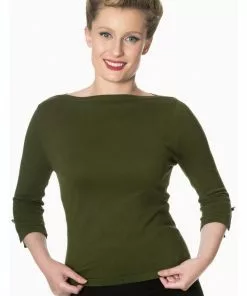 New In Banned Addicted Sweater Olive