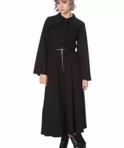 New In Banned Scratch 80's Midi Skirt Black