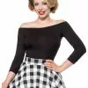 Belsira Olivia 50's Top Black New In 1 Belsira Olivia 50's Top Black New In