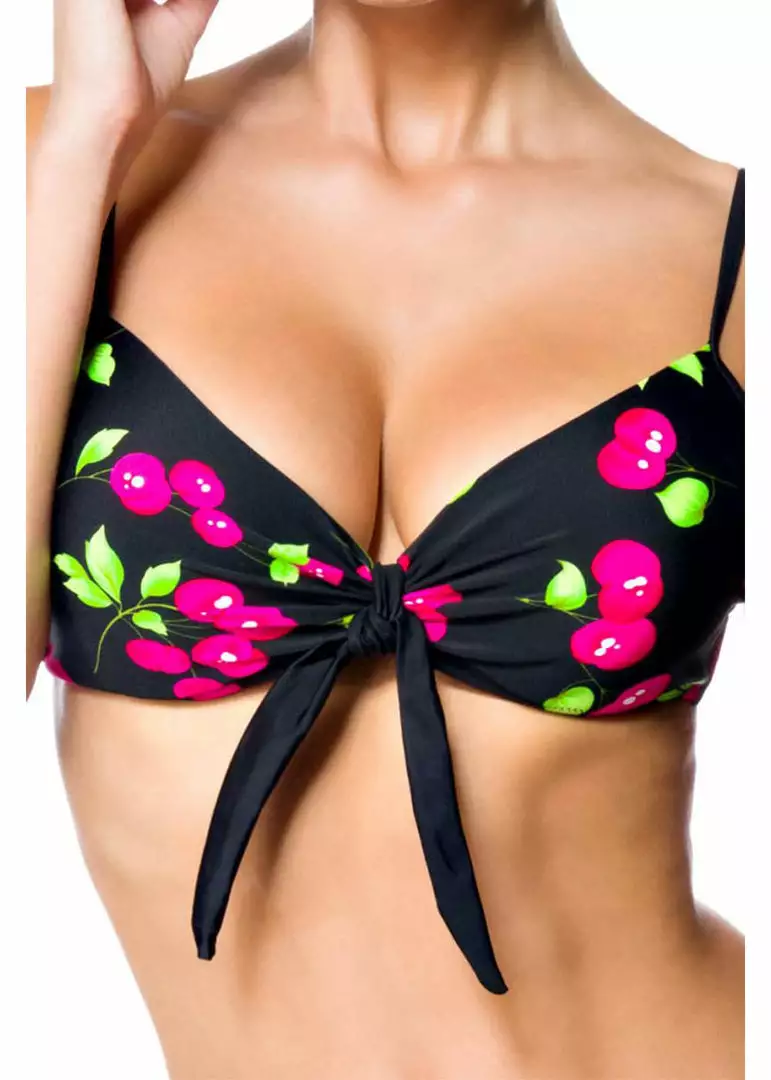 Belsira Cherry Bikini Top Black 4 Belsira Cherry Bikini Top Black