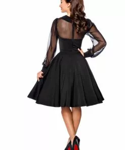 Belsira Fiona 50's Swing Dress Black 10 Belsira Fiona 50's Swing Dress Black