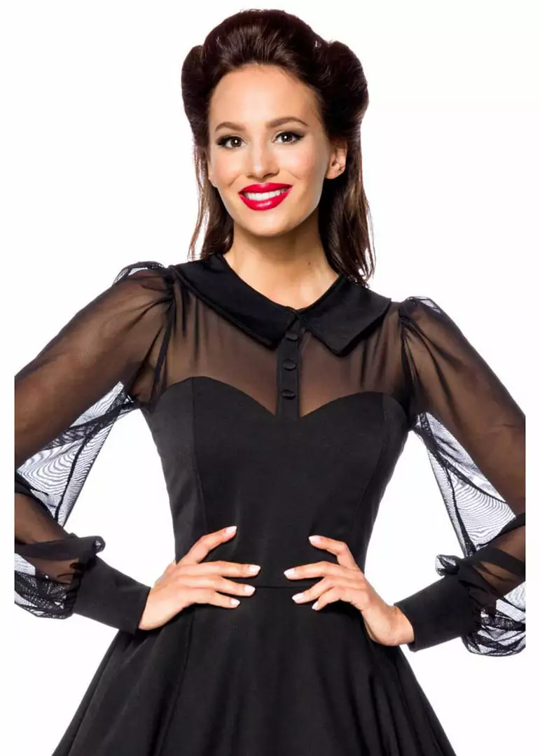 Belsira Fiona 50's Swing Dress Black 4 Belsira Fiona 50's Swing Dress Black