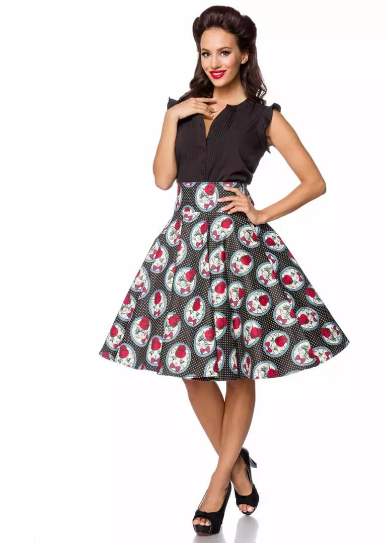 Belsira Madame La Kitty 50's Swing Skirt 6 Belsira Madame La Kitty 50's Swing Skirt