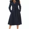 Bright & Beautiful Caron 70's Coat Navy New In