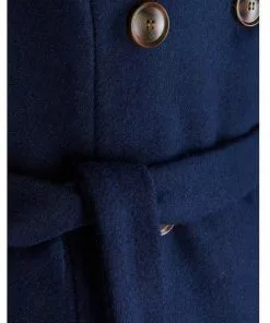 Bright & Beautiful Caron 70's Coat Navy New In 7 Bright & Beautiful Caron 70's Coat Navy New In
