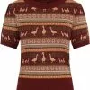 Bright & Beautiful Bella Duck Fair Isle 60's Jumper Brown 1 Bright & Beautiful Bella Duck Fair Isle 60's Jumper Brown