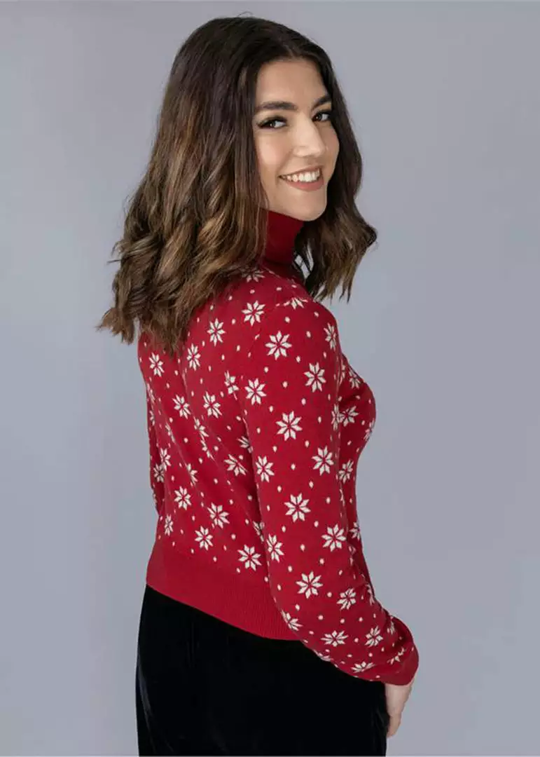 New In Bright & Beautiful Dylan Fair Isle 60's Jumper Red 6 New In Bright & Beautiful Dylan Fair Isle 60's Jumper Red