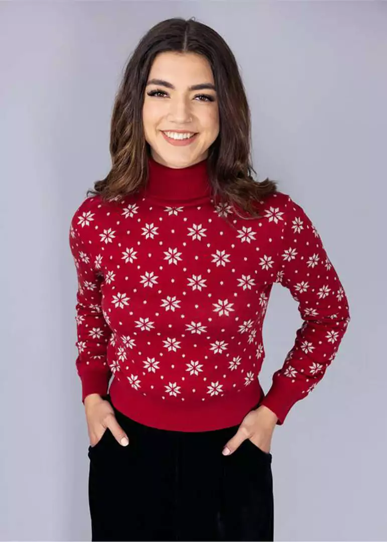 New In Bright & Beautiful Dylan Fair Isle 60's Jumper Red 3 New In Bright & Beautiful Dylan Fair Isle 60's Jumper Red