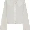 Bright & Beautiful Merrit 70's Blouse White