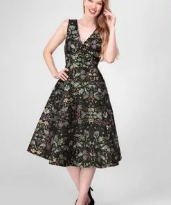 New In Bright & Beautiful Melissa Nature Nouveau 50's Swing Dress Multi