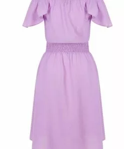 Bright & Beautiful Pat Button Up 60's Dress Purple New In