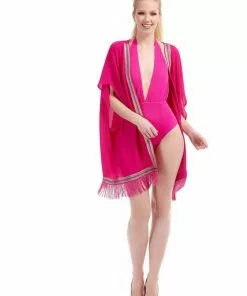 Bright & Beautiful Kady 70's Kimono Pink Colour