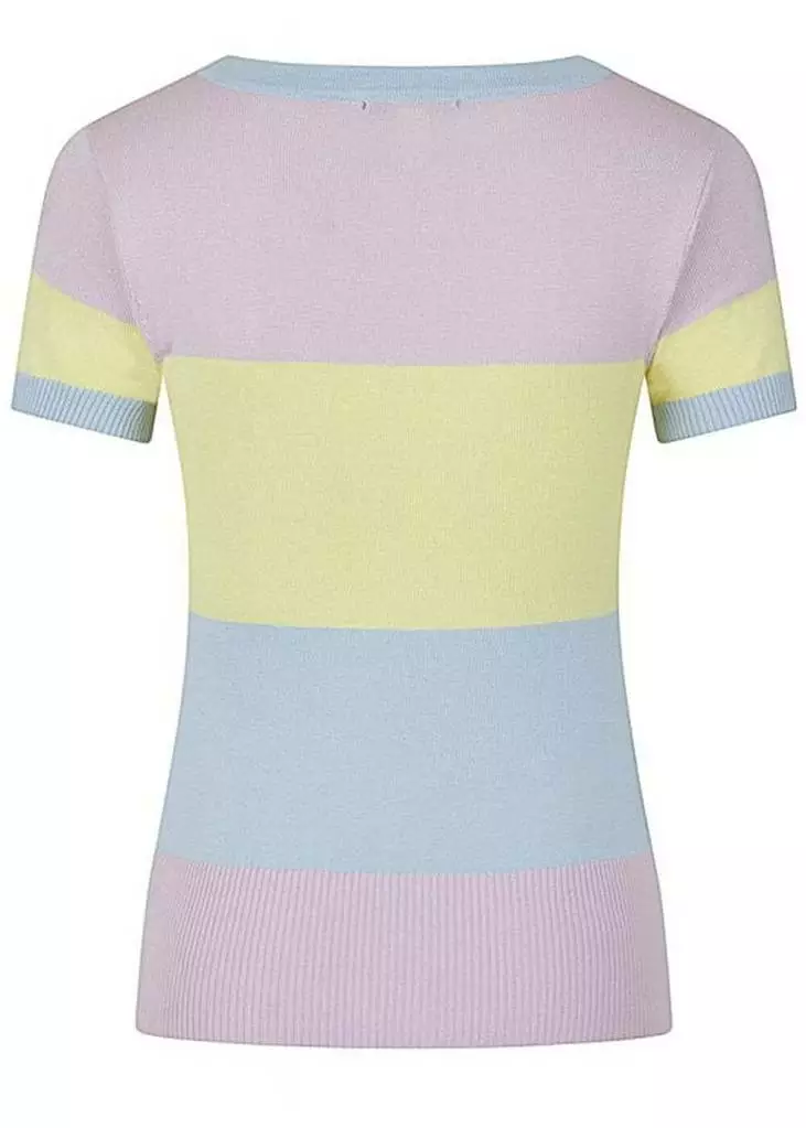 Bright & Beautiful Sydney Striped 70's Jumper Pastel Colours 6 Bright & Beautiful Sydney Striped 70's Jumper Pastel Colours