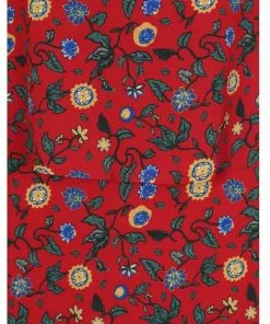 Bright & Beautiful Ali Tropical Floral 70's Dress Red 11 Bright & Beautiful Ali Tropical Floral 70's Dress Red