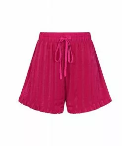 Bright & Beautiful Hariet Lurex 70's Shorts Pink Colour