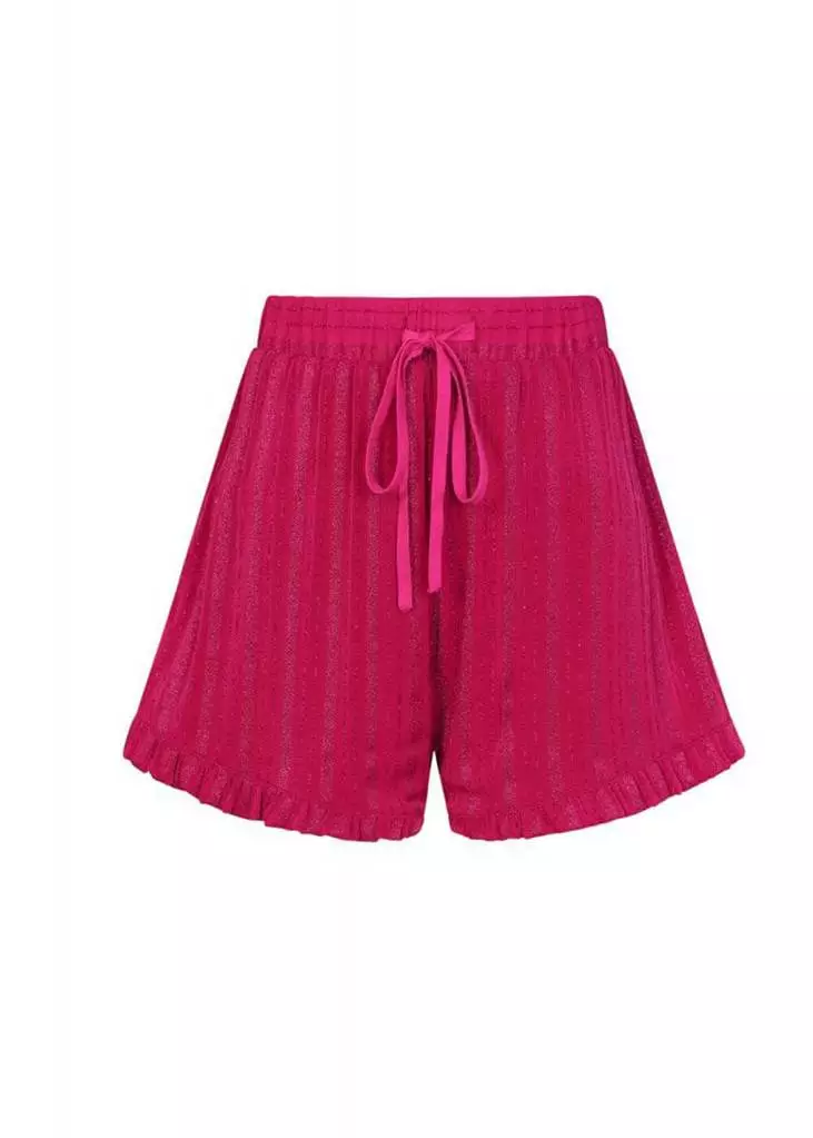 Bright & Beautiful Hariet Lurex 70's Shorts Pink Colour 3 Bright & Beautiful Hariet Lurex 70's Shorts Pink Colour