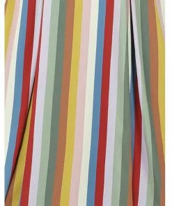 Bright & Beautiful Daisy Deckchair Stripe Rainbow 60's Dress Multi New In 8 Bright & Beautiful Daisy Deckchair Stripe Rainbow 60's Dress Multi New In