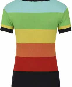 New In Bright & Beautiful Sydney Rainbow 70's Jumper In Multi 14 New In Bright & Beautiful Sydney Rainbow 70's Jumper In Multi