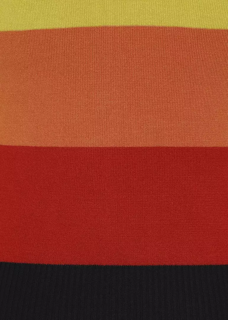 New In Bright & Beautiful Sydney Rainbow 70's Jumper In Multi 7 New In Bright & Beautiful Sydney Rainbow 70's Jumper In Multi