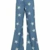 Bright & Beautiful Donna Acid Star 70's Flared Jeans Denim Blue 2 Bright & Beautiful Donna Acid Star 70's Flared Jeans Denim Blue